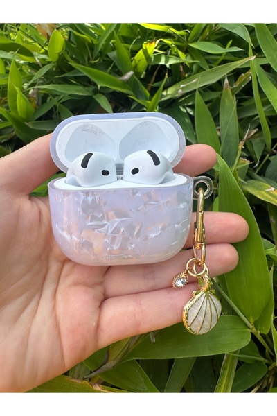 CASABLANCA Apple AirPods 3Rd Generation Compatible Earphone Case with Seashell and Stone Charm