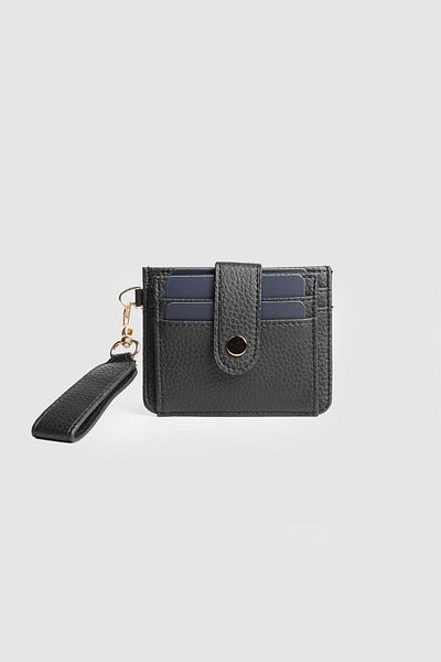 La La'Graccio Paris La'Graccio Paris Women's Greenhouse Card Holder Wallet Black