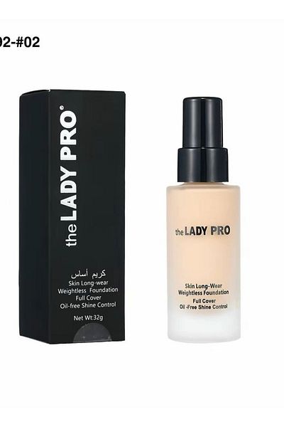 the LADY PRO Foundation with perfect coverage and a shine-free finish