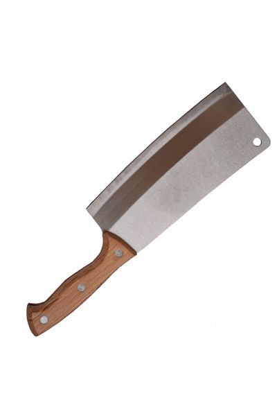 PUFO Satâr de bucătărie din oțel inoxidabil și mâner din lemn, 37 cm