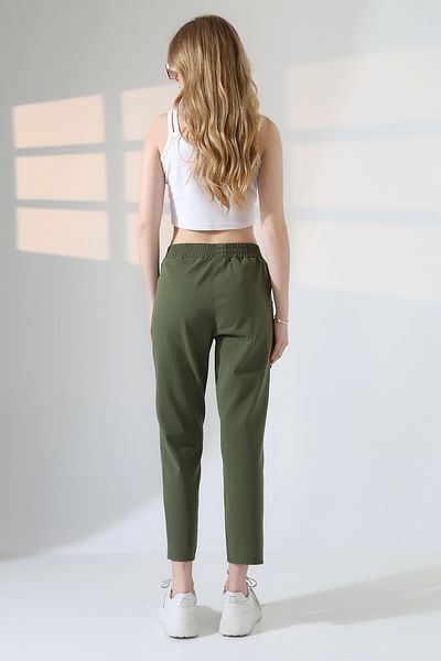 LOKADI Women's Soft Texture Premium Skinny Leg Gabardine Trousers