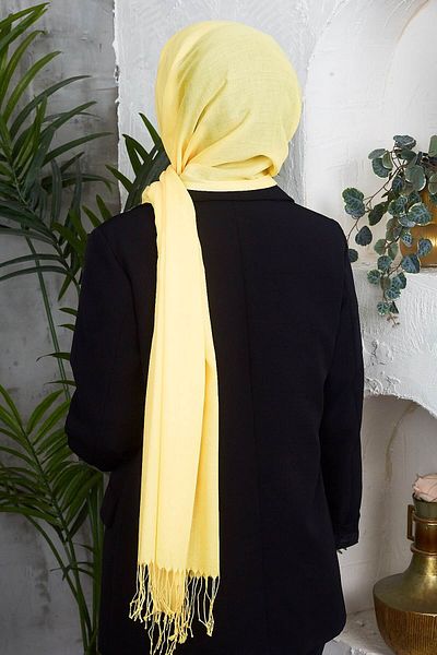 Golden Rose Cotton Emerald Tassel Shawl