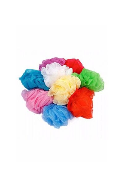 devigo Bath Loofah Colorful Mesh Ball Loofah 5 Pieces