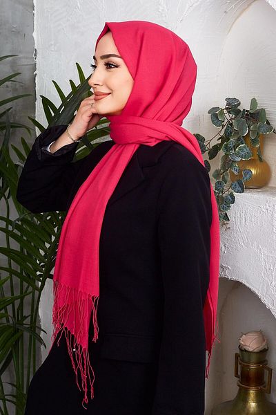 Golden Rose Cotton Emerald Tassel Shawl