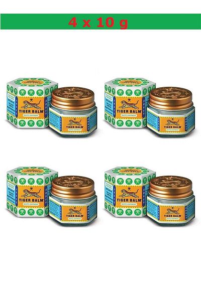 Tiger Balm Pack Of 4 White Ointment | 4 x 10g