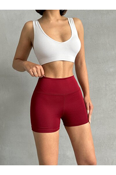 The Base Γυναικείο μπορντό κολάν Super Mini ψηλόμεσο