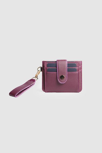 La La'Graccio Paris La'Graccio Paris Women's Greenhouse Card Holder Wallet Purple