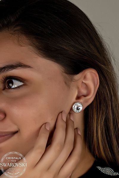 Swaroski Zirconia Crystal Stone Studded Earrings