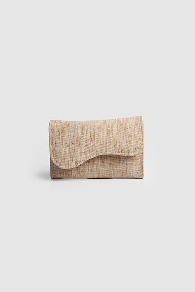 La La'Graccio Paris La'Graccio Paris Women's Babon Wallet Linen Mink