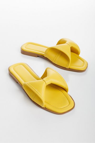 Lideral Women's Bow Detailed Daily Summer Dowry Bundle Sea Beach Home Daily Slippers