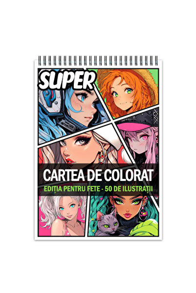 Legendary Gifts Carte de colorat, Super cartea de colorat pentru fete, un mix...