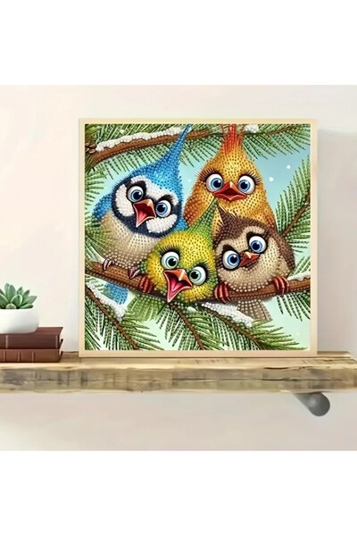 Element 5 d kendin yap 30 cm x 30 cm elmas mozaik boyama tablo