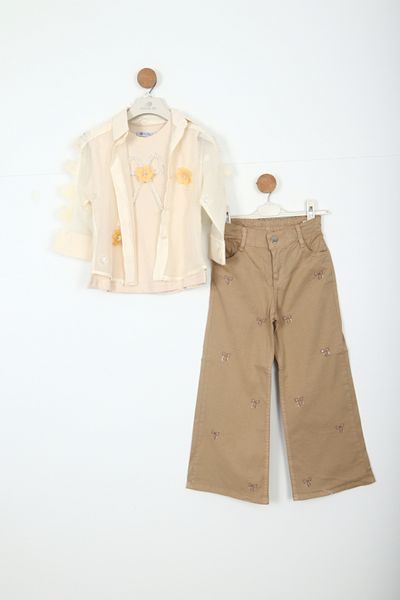 HAMADA TEX Girl's Top and Bottom Set 6-10 Years 30051