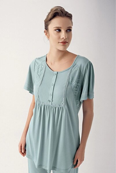 Dika kristal penye pijama takımı