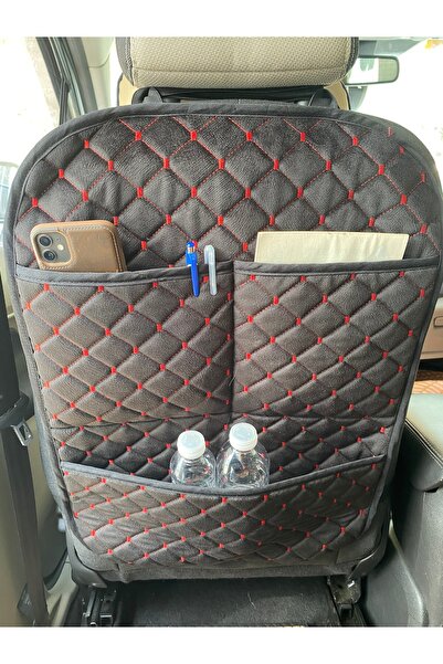 rebols منظم تخزين خلفي لمقعد السيارة من الريش التايلاندي، حافظة واقية لإكسسوا...