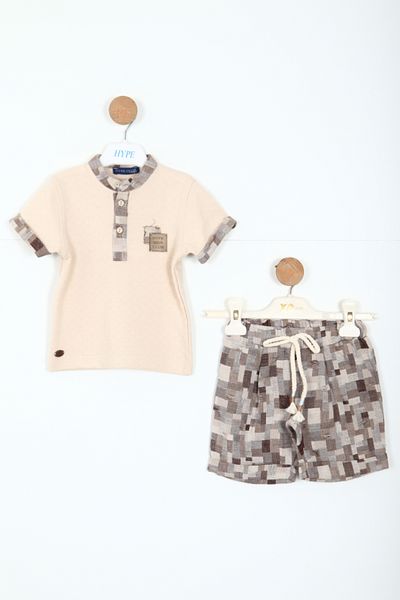 xo kids moda Boy's Top and Bottom Shorts Set 3-12 Months 6209