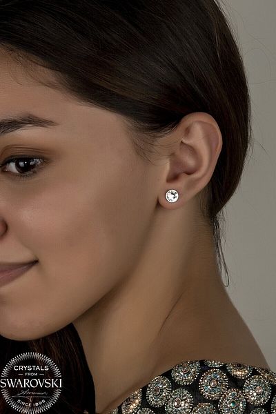 Swaroski Zirconia Crystal Stone Studded Earrings