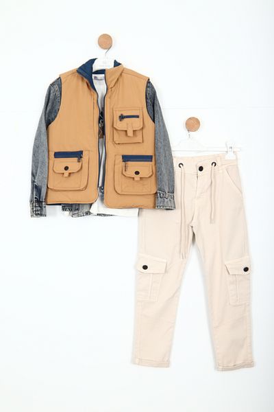 xo kids moda Boy's Top and Bottom Set 6-9 Years 13085