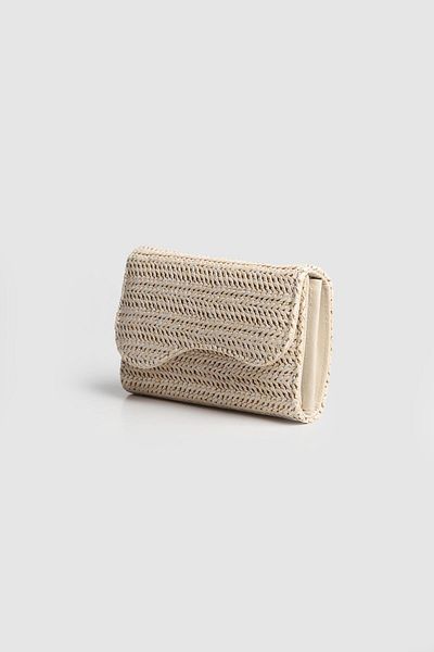 La La'Graccio Paris La'Graccio Paris Women's Babon Wallet Straw Cream