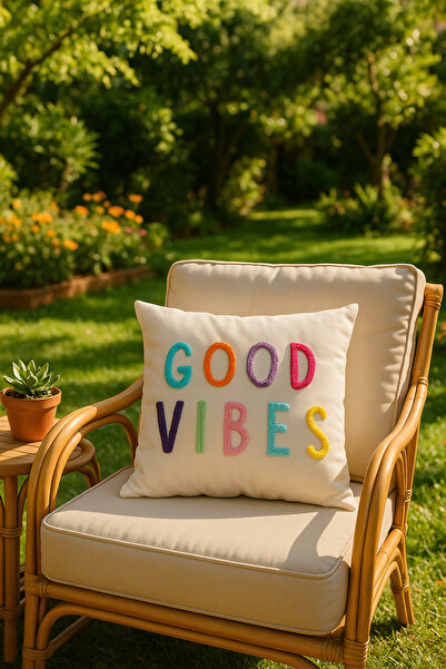 SAYMİNE غطاء وسادة جيد VIBES - موديل Punch