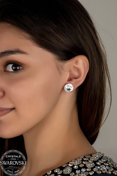 Swaroski Zirconia Crystal Stone Studded Earrings