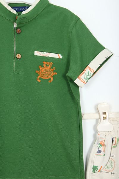 xo kids moda Boy's Top and Bottom Shorts Set 1-5 Years 6218