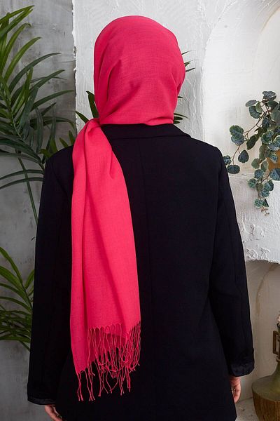 Golden Rose Cotton Emerald Tassel Shawl