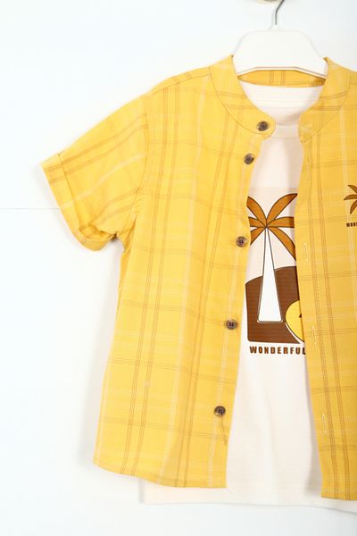 xo kids moda Boy's Top and Bottom Set 6-24 Months 3208