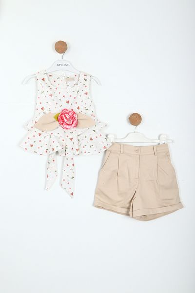 xo kids moda Girl's Shorts Suit 2-5 Years 5906