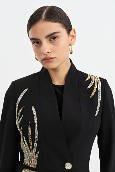 CLIO CLİO KREP KUMAŞ PUL PAYET NAKIŞLI TAKIM