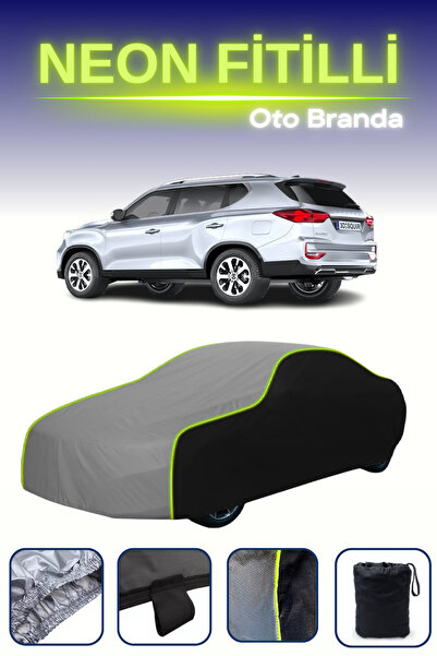 Cemku Fast أسود-رمادي-أسود [سانج يونج ريكستون 2018 - 2021] مشمع سيارة متوافق ...