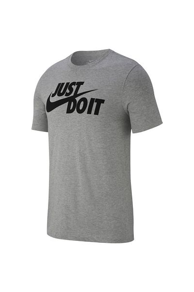 Nike M Nsw Tee Just Do It Swoosh Ανδρικό γκρι μπλουζάκι - Ar5006-063
