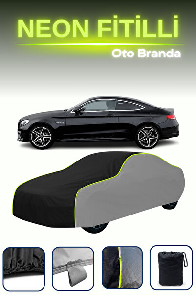 Cemku Shade رمادي-أسود-رمادي [مرسيدس الفئة C كوبيه (C205) 2016 - 2021] قماش مشمع سيارة نيون متوافق مع السيارة المجهزة