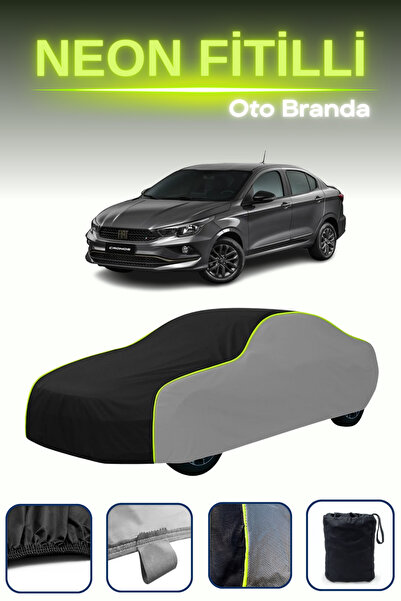 Cemku Shade رمادي-أسود-رمادي [فيات كرونوس] غطاء سيارة متوافق مع حبال النيون، ...