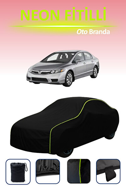 Cemku Cool أسود [هوندا سيفيك 2 هاتشباك] مشمع سيارة متوافق مع النيون، مقاوم لل...