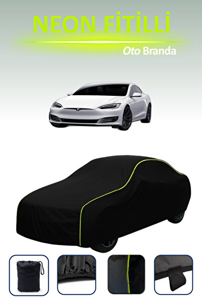 Cemku Cool أسود [طراز تسلا x] مشمع سيارة متوافق مع حبل النيون، مقاوم للماء وا...