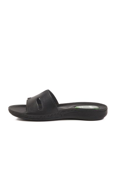 AYAKMOD Black Gel Sole Anatomical Women's Slippers 6813 Z