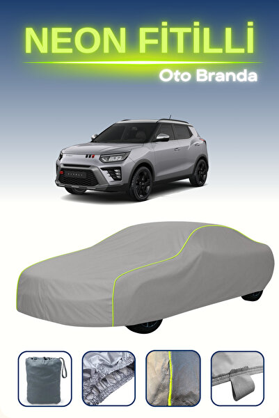 Cemku Shine رمادي [سانج يونج تيفولي] متوافق مع قماش السيارة النيون، مقاوم للم...