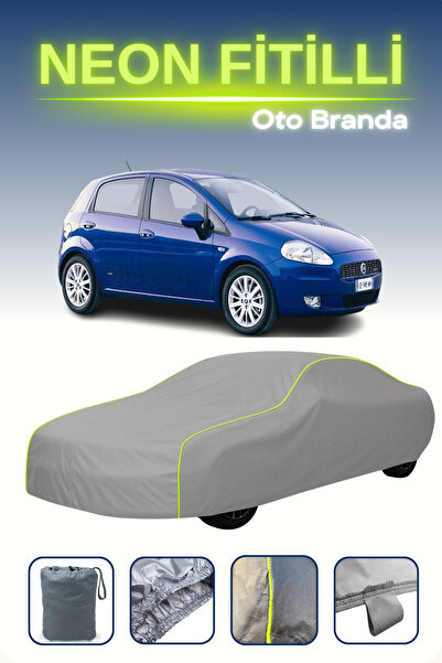 Cemku Shine رمادي [فيات غراندي بونتو 5 أبواب 2005 - 2009] مشمع سيارة متوافق م...