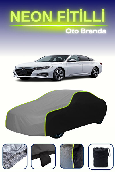 Cemku Fast أسود-رمادي-أسود [Honda Accord x] غطاء سيارة متوافق مع حبال النيون،...