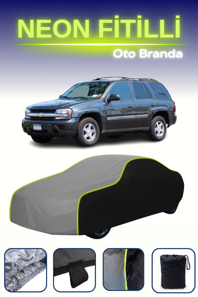 Cemku Fast أسود-رمادي-أسود [شيفروليه تريل بليزر 1] مشمع سيارة متوافق مع حبال ...