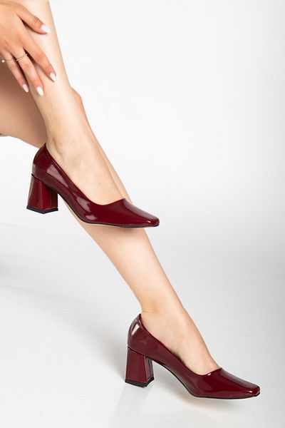 SUİNS SHOES Suins Melby Model Women's 6.5 cm Heeled Patent Leather Shoes