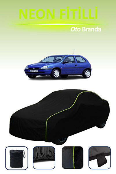 Cemku Cool أسود [أوبل كورسا 3 أبواب 1993 - 1997] مشمع سيارة متوافق مع حبال ال...