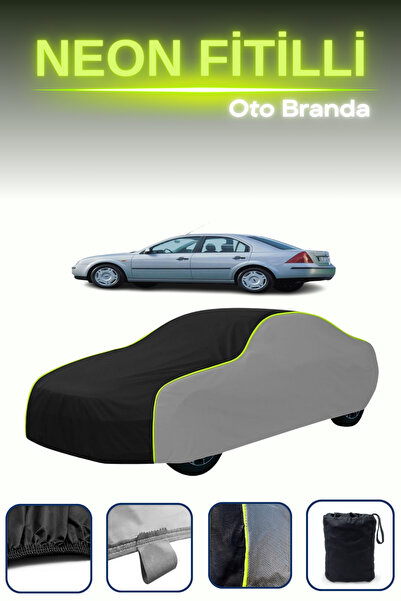 Cemku Shade رمادي-أسود-رمادي [فورد مونديو 3 سيدان] غطاء سيارة متوافق مع حبال ...