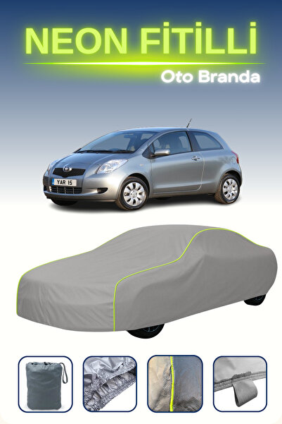 Cemku Shine رمادي [تويوتا ياريس 3 أبواب 2006 - 2008] مشمع سيارة متوافق مع حبا...