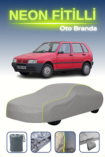 Cemku Shine رمادي [فيات أونو] مشمع سيارة متوافق مع النيون، مقاوم للماء والغبار