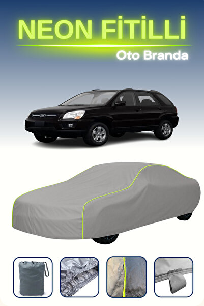 Cemku Shine رمادي [كيا سبورتاج 2008 - 2010] مشمع سيارة متوافق مع النيون، مقاوم للماء والغبار