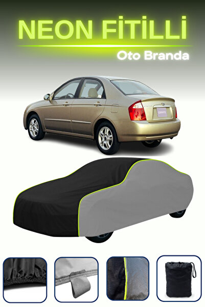 Cemku Shade رمادي-أسود-رمادي [كيا سيراتو 1 سيدان] قماش مشمع سيارة نيون مجهز و...