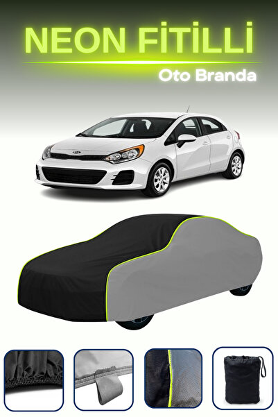 Cemku Shade رمادي-أسود-رمادي [كيا ريو 2016 - 2021] مشمع سيارة متوافق مع حبال ...