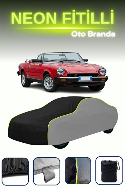 Cemku Shade رمادي-أسود-رمادي [فيات 124 سبورت سبايدر 1972 - 1983] قماش مشمع سيارة نيون متوافق مع سيارة نيون المجهزة